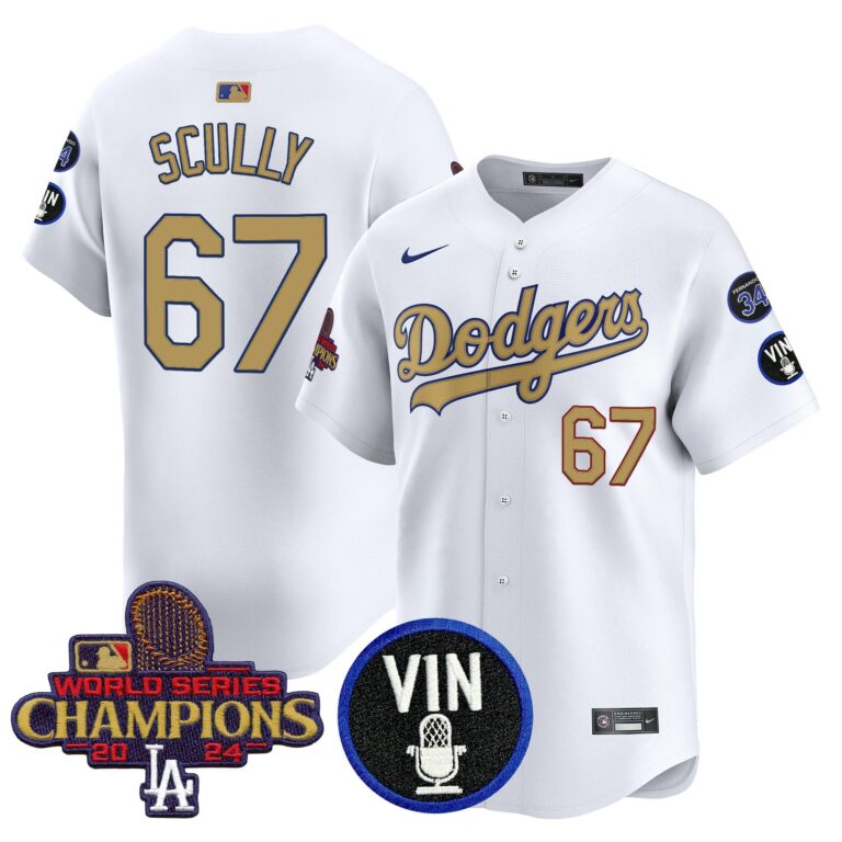 Men Los Angeles Dodgers 67 Scully white Sakura Edition Nike MLB 2025 Jersey style 3